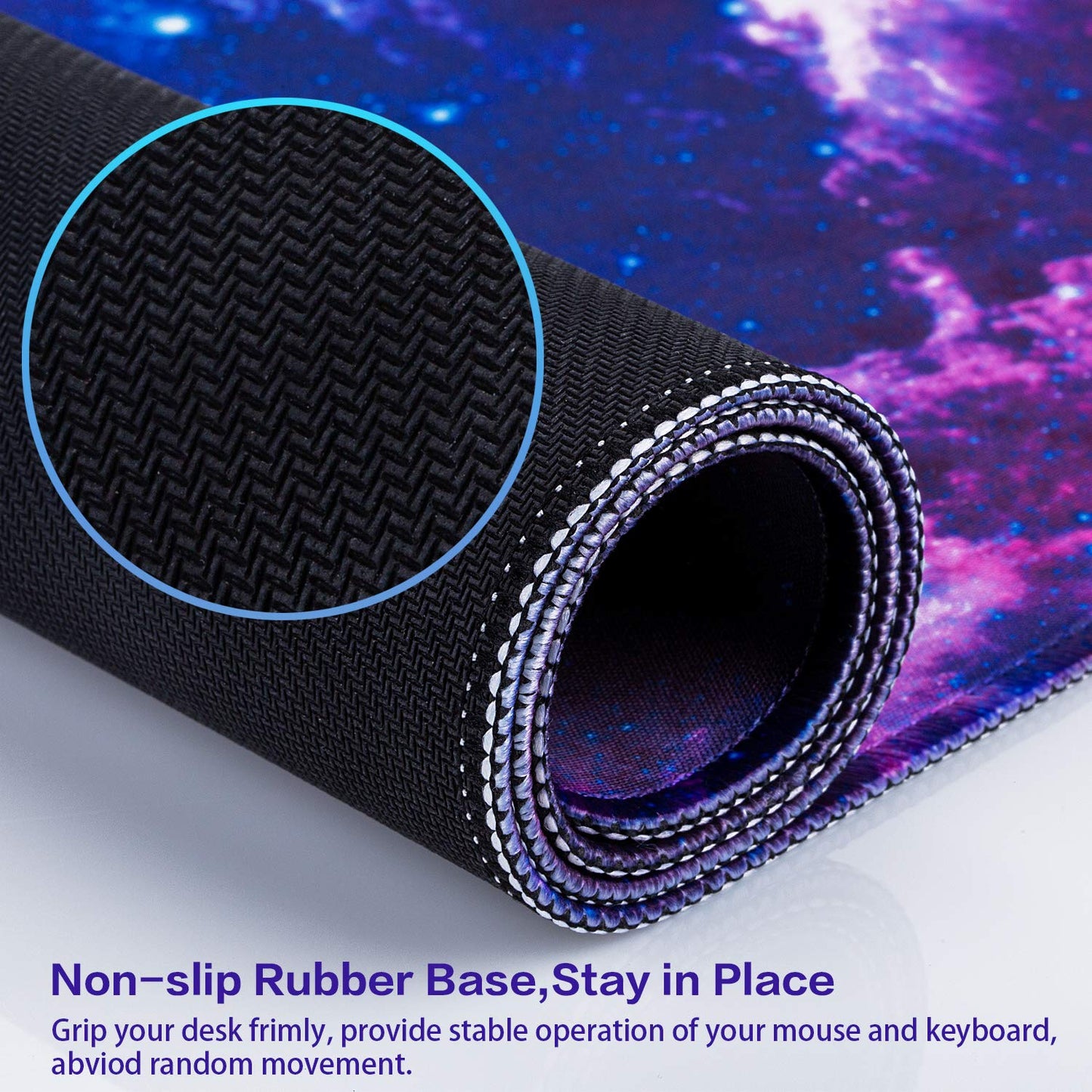 Canjoy Gaming Mouse Pad, 31.5x15.7inch Large Extended Mousepad Big Computer Desk Mat for Keyboard and Mouse Full Desk Mouse Mat with Non-Slip & Rubber Base