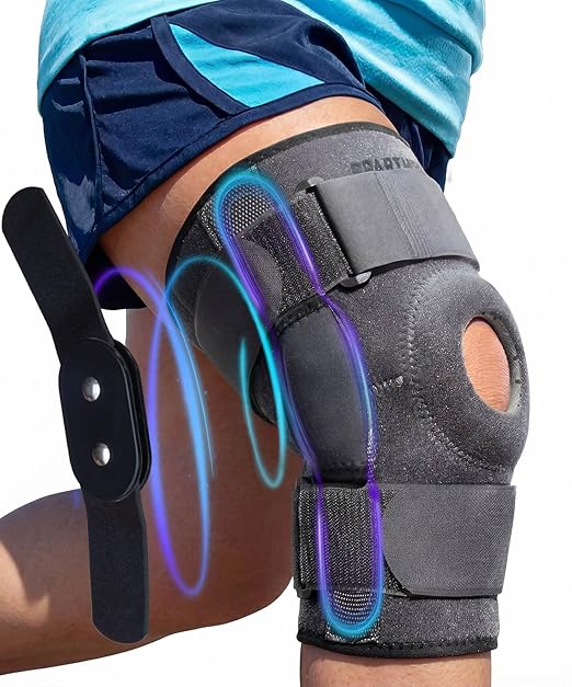 Sparthos Knee Brace - Heavy-Duty Hinged Support for ACL, MCL, Meniscus Tear, Arthritis, Tendonitis Pain - Open Patella - ...
