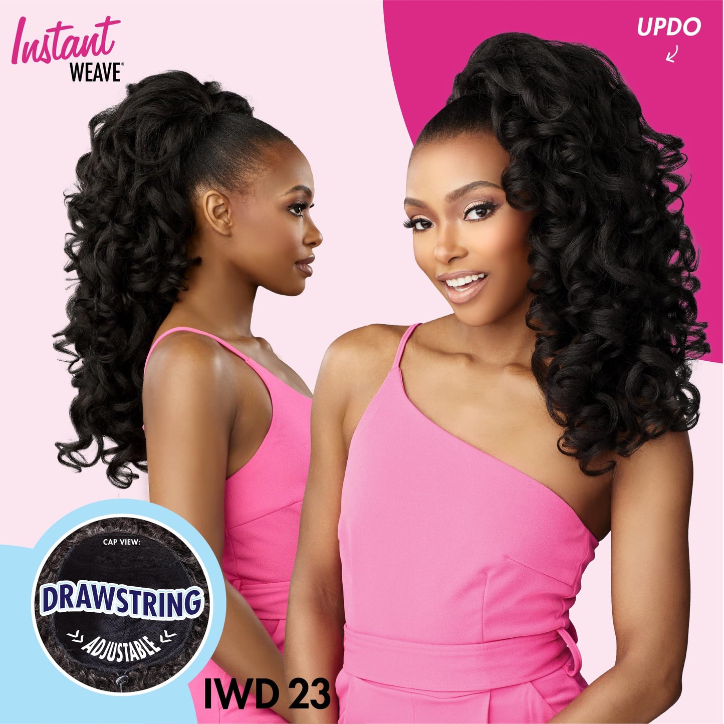 Sensationnel Instant Weave Half Wig - 23 Synthetic Blendwig Adjustable Drawstring for Seamless Hair Blending (TH2/COPPER)