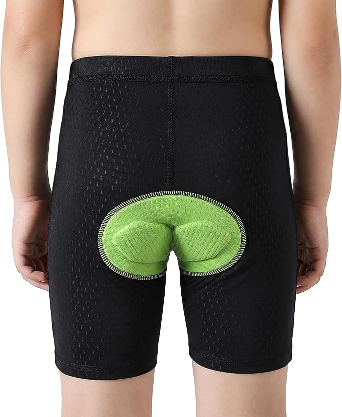 IAGUSOT Kids Padded Bike Shorts Boys Girls Balance Bike Youth Cycling Underwear Shorts Cycling Bike Shorts