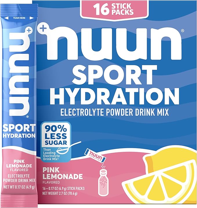 Nuun Sport Electrolyte Powder Packets with Magnesium, Calcium, Potassium, Chloride, and Sodium, Hydration Packets for On-t...