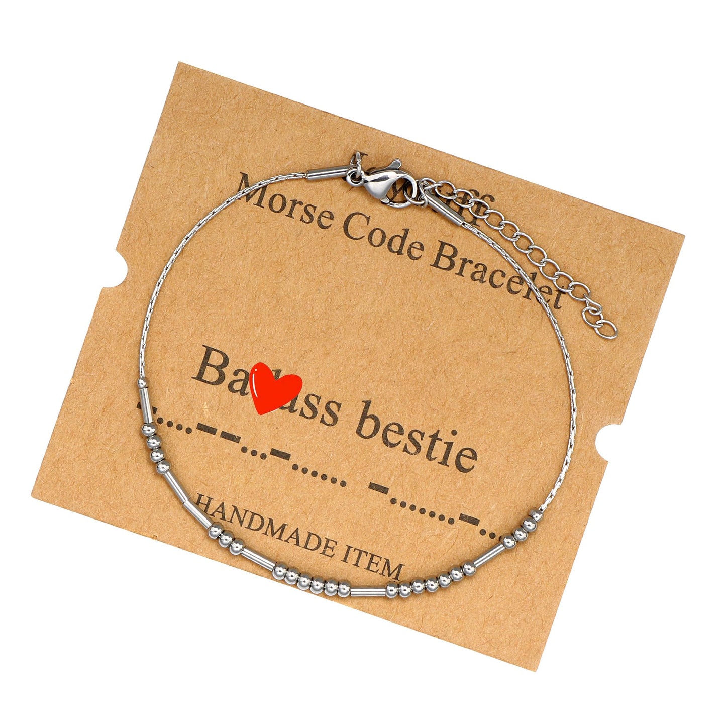JoycuFF Bestie Gifts Morse Code Bracelets for Women Friendship Gifts for Women Friends Birthday Mother 's Day Thanksgiving Day C