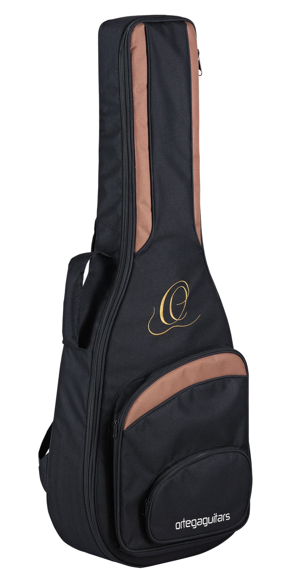 Ortega Guitars 1/4 Size Classical Guitar Pro Deluxe Gig Bag-Extra Thick Padding-Black (Onb14)