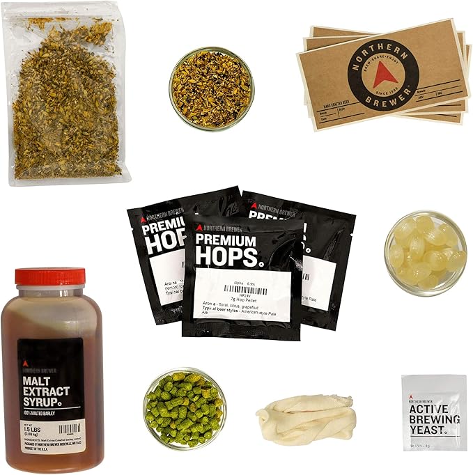 Northern Brewer - Siphonless 1 Gallon Craft Beer Making Starter Kit, Equipment and Beer Recipe Kit (Irish Red Ale)
