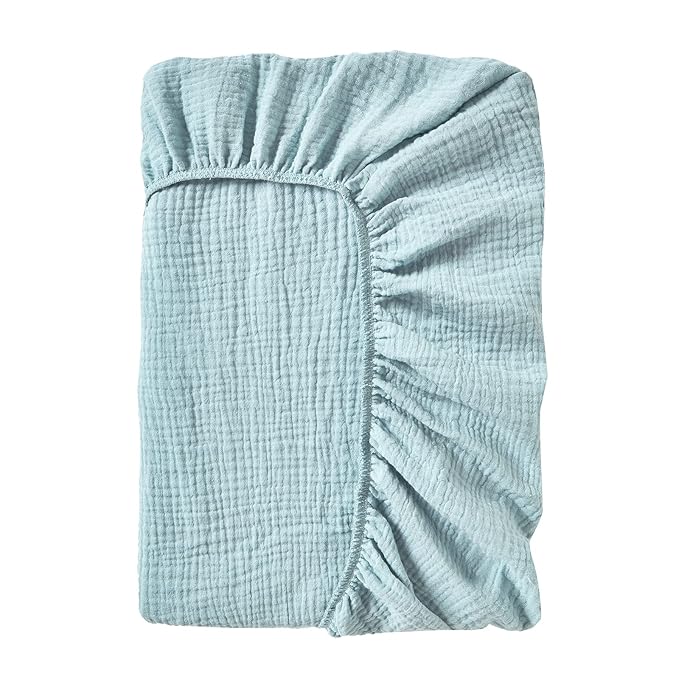 Changing Pad Cover for Baby Girls Boys, Neutral Fitted Muslin Cotton Diaper Changing Pad Sheets, Soft Brethable Changing Table Cover