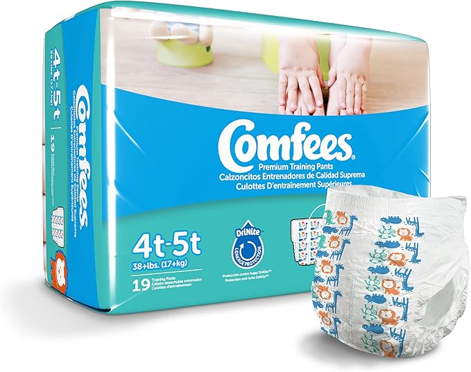 Comfees Boy Training Pants - Size 4T-5T, 19 Count (Pack of 6)