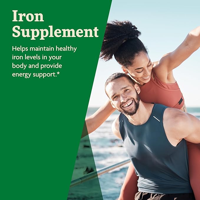 Floradix Iron Tablets - Iron Supplement with Folic Acid, Vitamin C & More - Energy Support* - Vegetarian, Gluten-Free - 120 Tablets