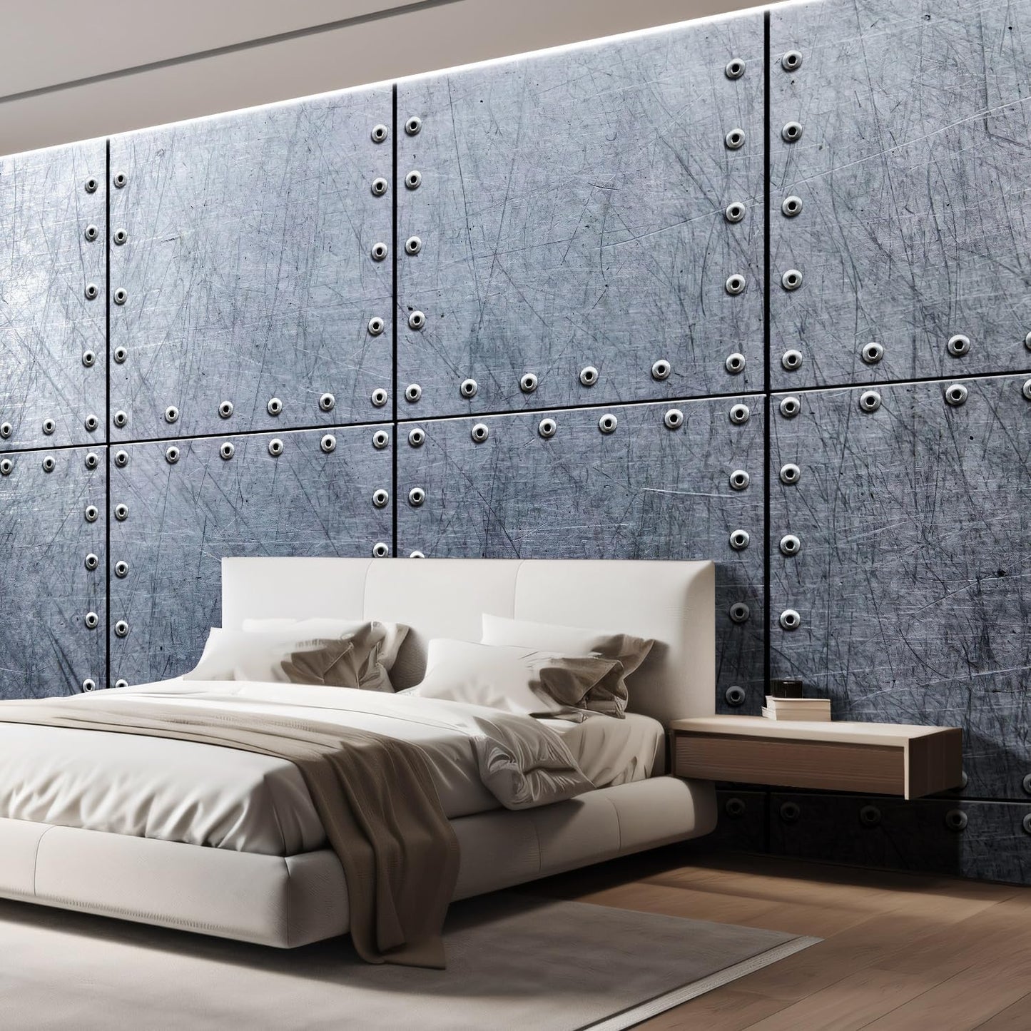 wall26 Metal Wallpaper Background Canvas Art Wall Decor - 132x144 inches