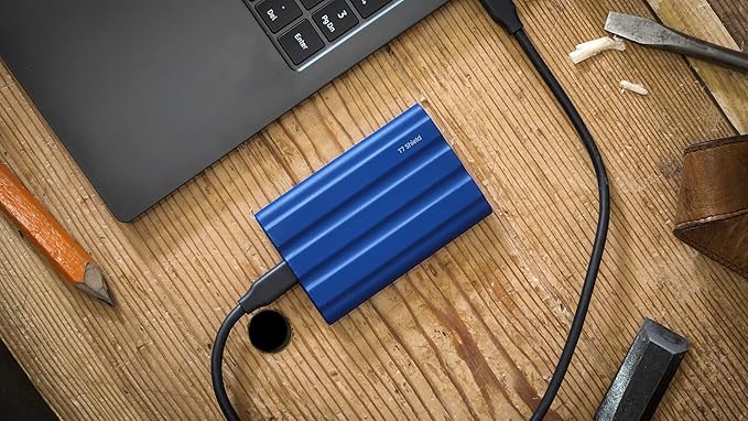 Samsung T7 Shield 4TB Portable SSD - 1050MB/s, Rugged, Water & Dust Resistant, for Content Creators - Black