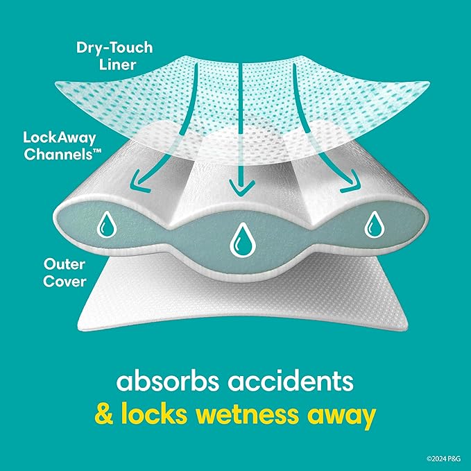 Pampers Training Pants - Easy Ups Boys & Girls Bluey - Size 5T-6T, 46 Count, Children's Potty Underwear (Packaging May Vary)