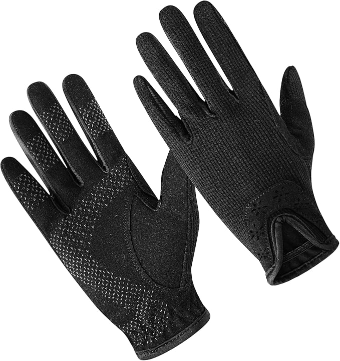 Thapower Women Horse Riding Gloves Winter Equestrian Horseback Gloves Lady Youth Girl Outdoor Star Pattern Mitts Perfect f...