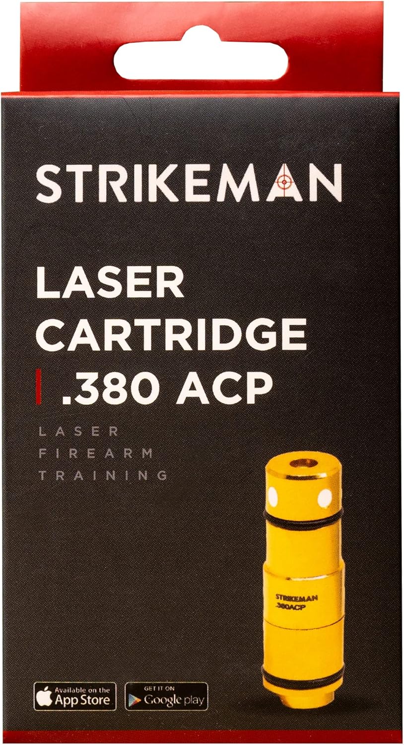 Strikeman Dry Fire Laser Training Cartridge - Great for Target Shooting Practice with Pistols, Made for The Firearm Training System - Red Laser Cartridge Only, Multiple Calibers