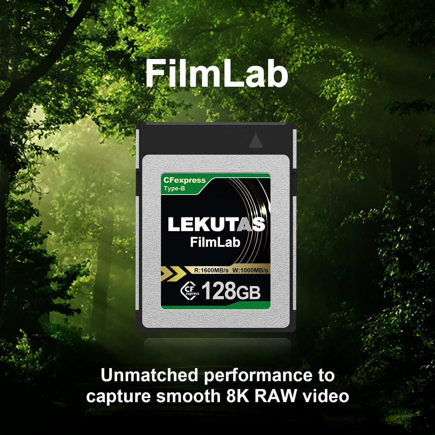 Lekutas 128Gb Cfexpress Type B Memory Card, R1600Mb/S W1000Mb/S Cfx Xqd Cards Type B For Cameras 8K Raw, Compatible With Nikon Z