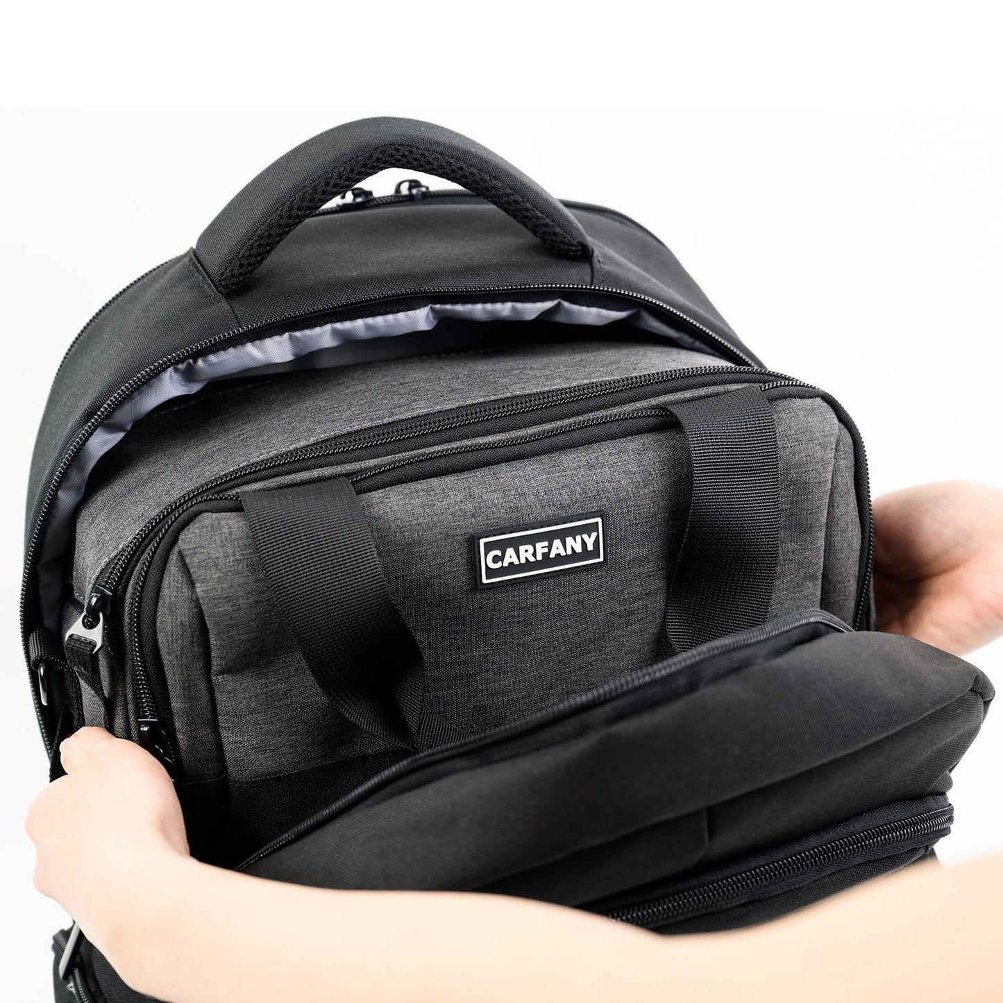 Carfany CPAP Bag For Travel Compatible With Resmed Airmini,Portable CPAP Machine And Accessories Case,Carry Organizer With Luggage Strip