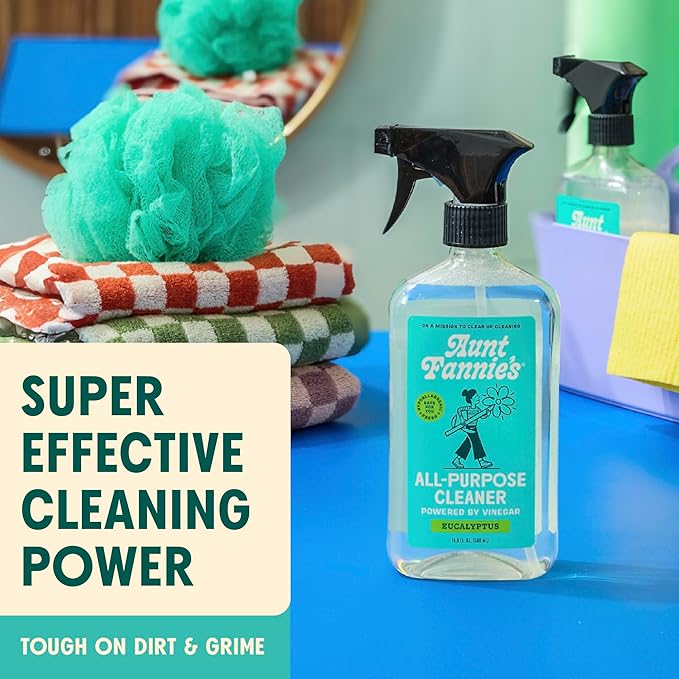 Aunt Fannie's Bundle: All Purpose Vinegar Cleaning Spray (Eucalyptus) + Vinegar Cleaning Wipes (Eucalyptus)