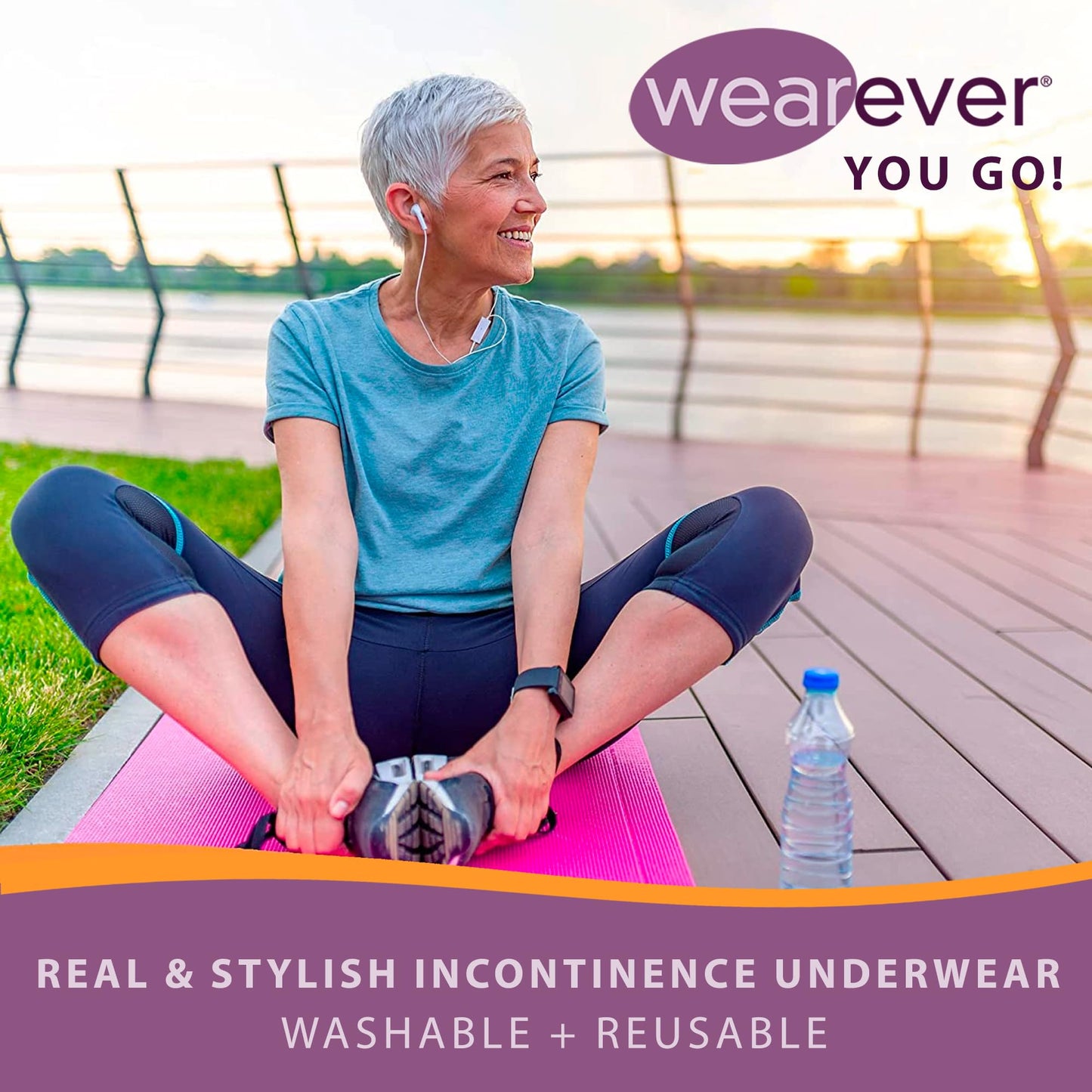 Wearever Women's Cotton Comfort Incontinence Panties for Bladder Control with Regular Absorbency - Reusable & Washable Leak Proof Underwear 150 ml (Pack of 3) (White) (L) (Fits Hip Sizes: 41-42")