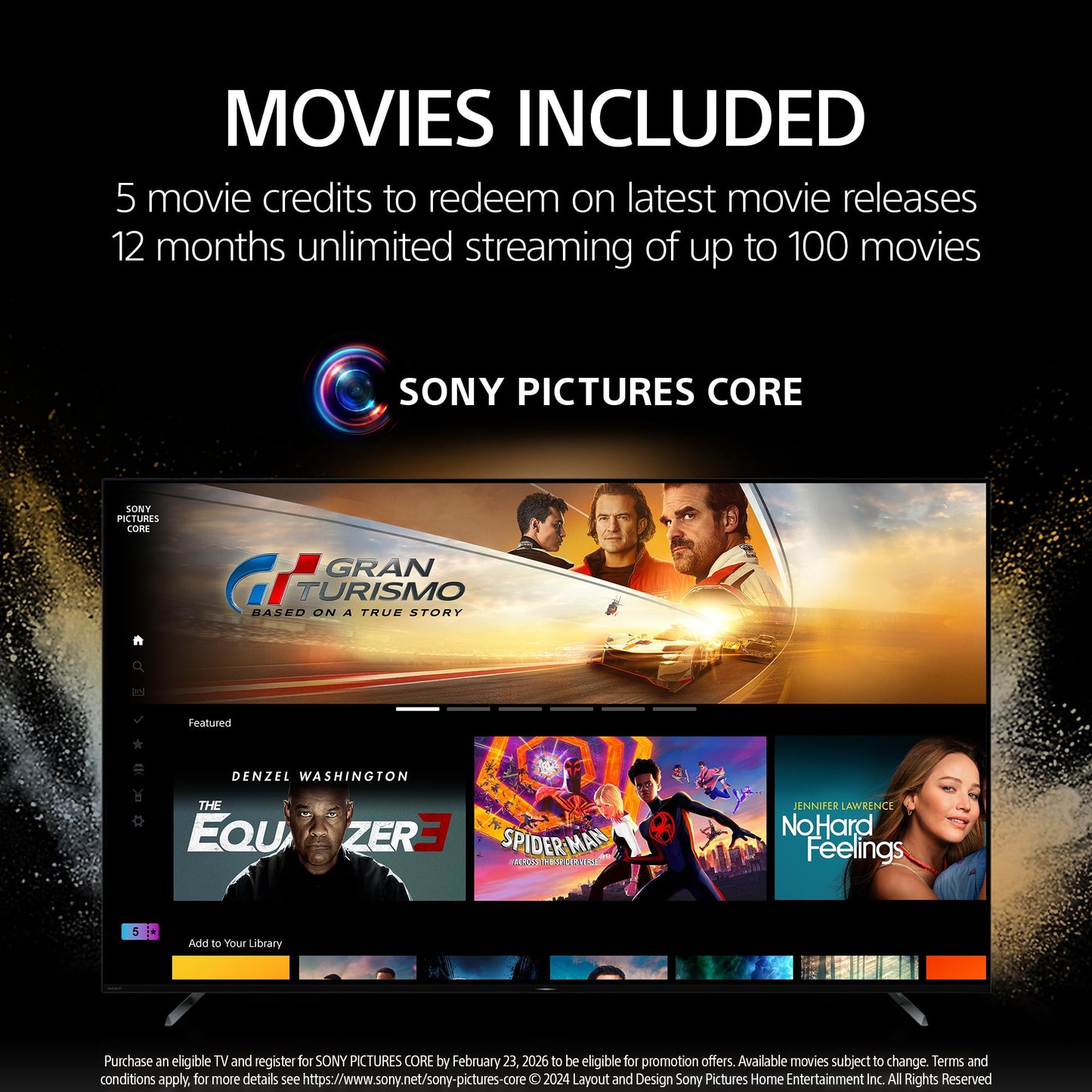 Sony BRAVIA 5 65 Inch TV, Mini LED, 4K Smart Google TV, XR Processor with AI Technology,120hz Television with Dolby Vision/Atmos, Exclusive Features for PlayStation®5, K-65XR50, 2025 Model