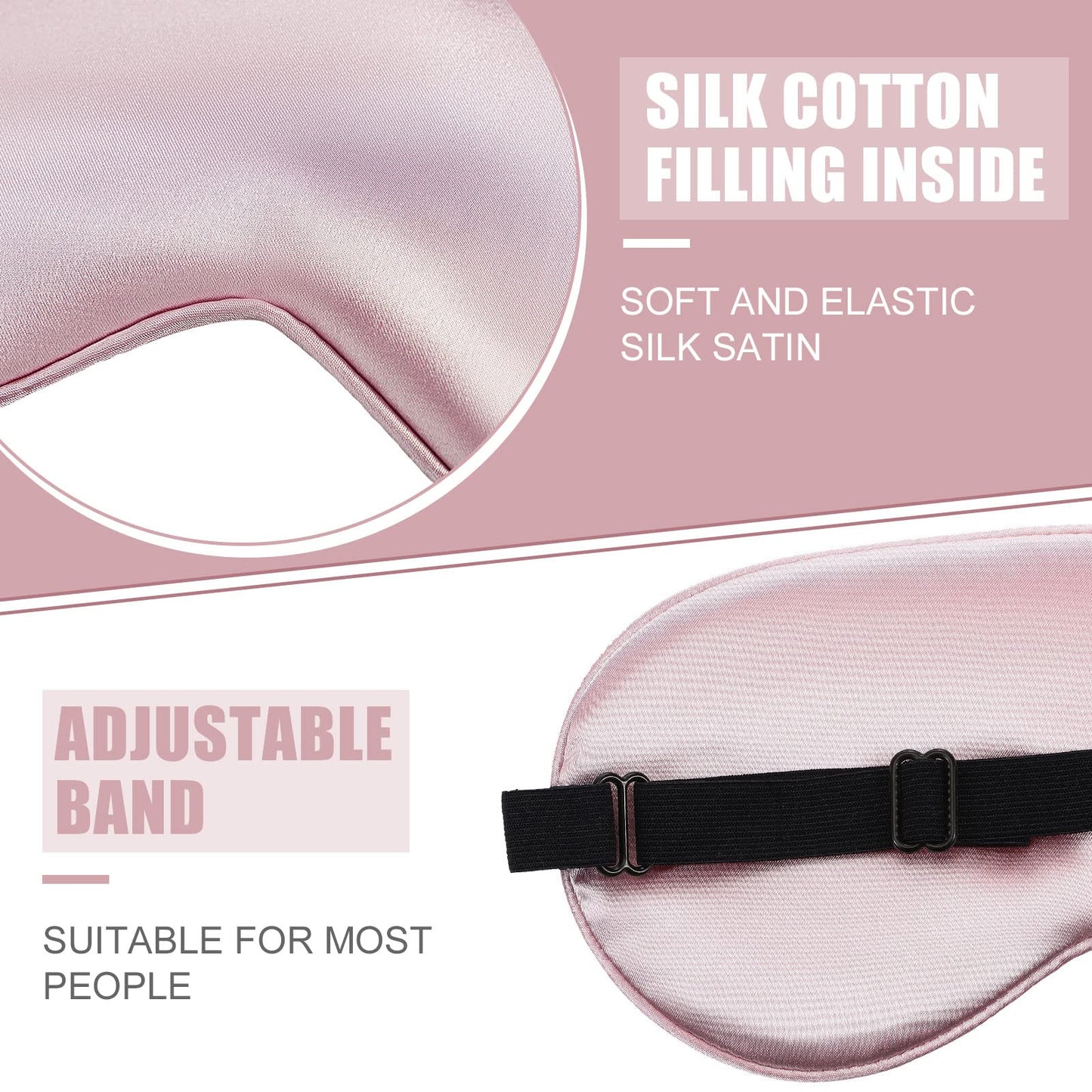 20 Pieces Silk Sleep Mask Eye Mask with Adjustable Strap Sleeping Cover Eye Cover Blindfold for Women Men Sleeping Travel(Multicolored)
