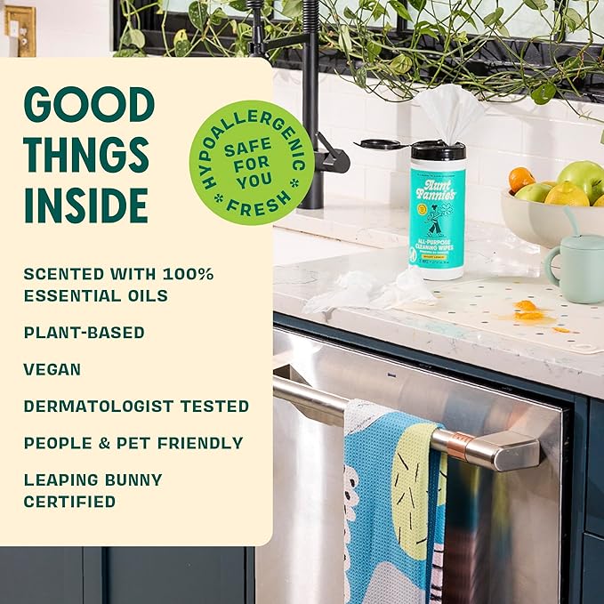 Aunt Fannie's Bundle: All Purpose Vinegar Cleaning Spray (Eucalyptus) + Vinegar Cleaning Wipes (Eucalyptus)