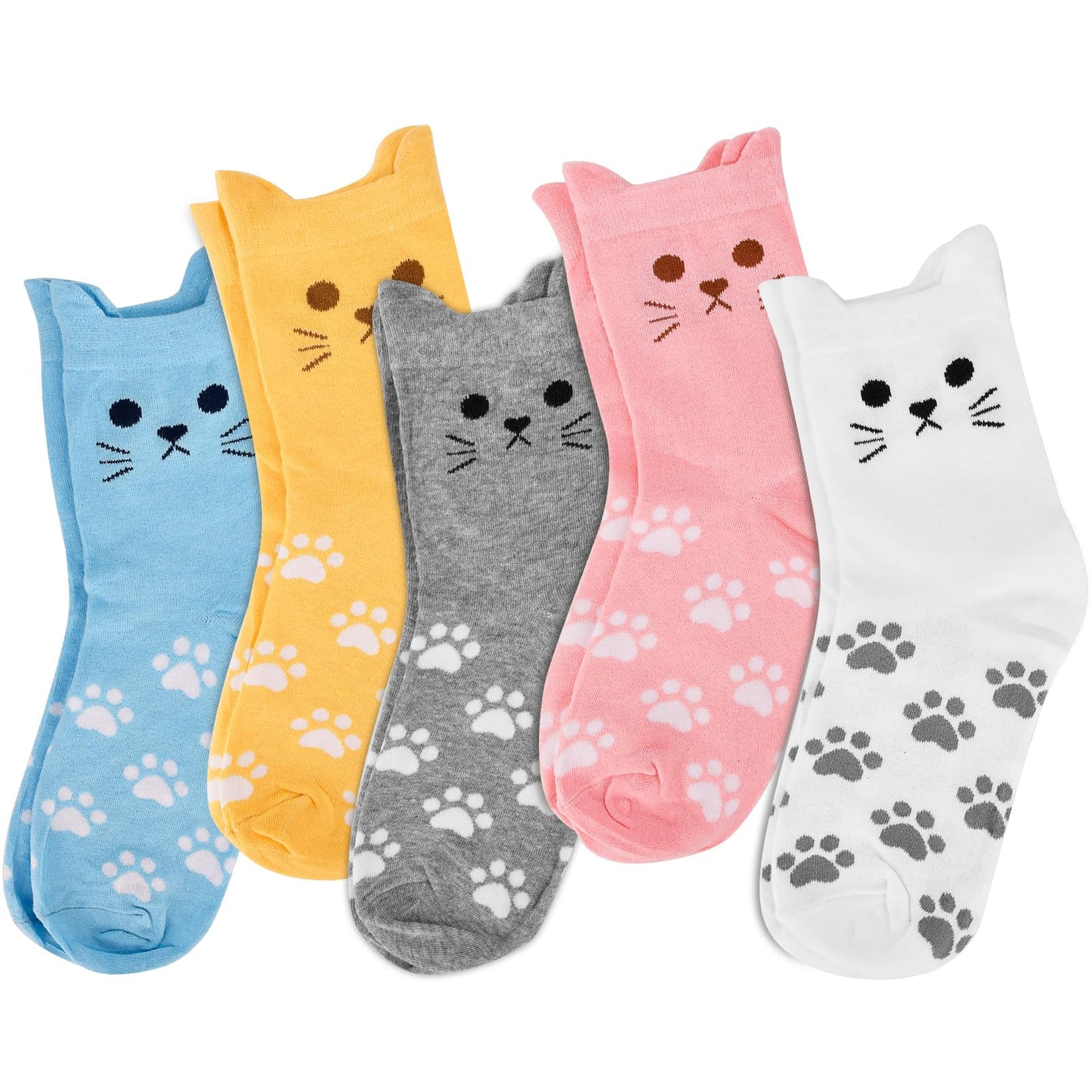Stocking Stuffers for Women Teen Girls - Cute Cat Socks Christmas Gifts for Women Birthday Gifts for Her Mom Sister Teenage