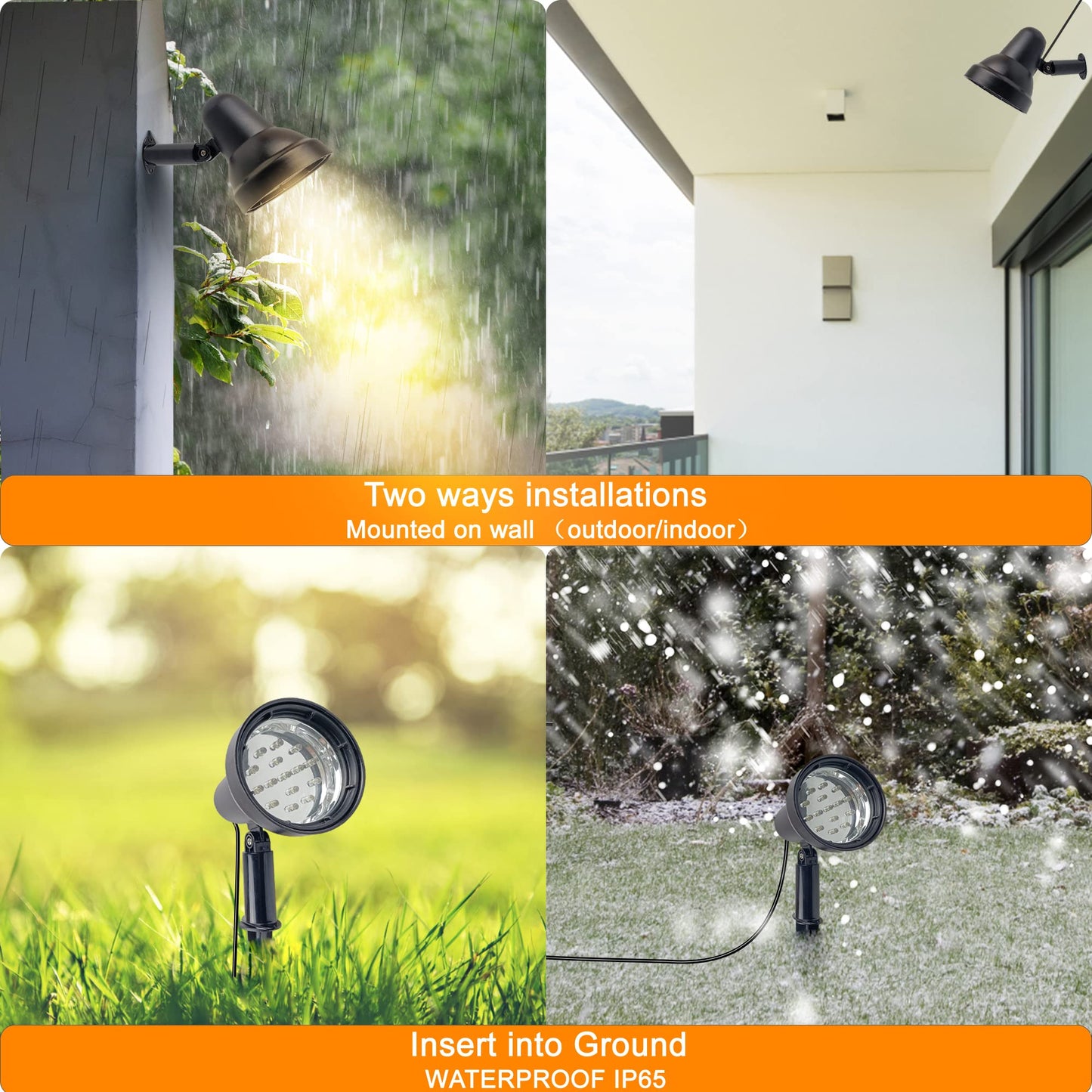 Sunlong Solar Spotlights Outdoor Led Flood Light, Warm White, Waterproof, Model Rls015Ww, Automatically Activates At Dusk To Dawn, 1 X Spot