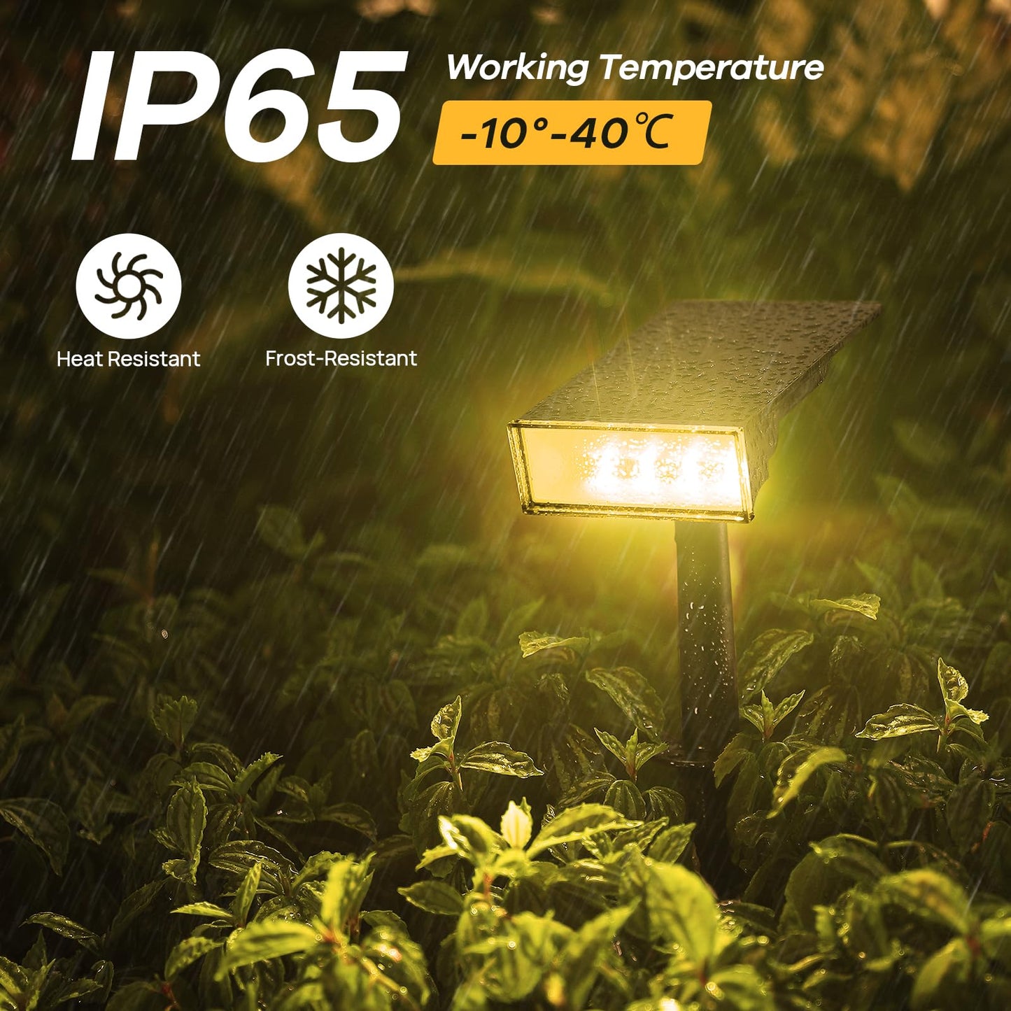 Consciot Solar Lights Outdoor,3000K Warm White Solar Spot Lights, Solar Spotlights Outdoor IP65 Waterproof, Solar Landscape Lights for Yard Tree House,8 Pack