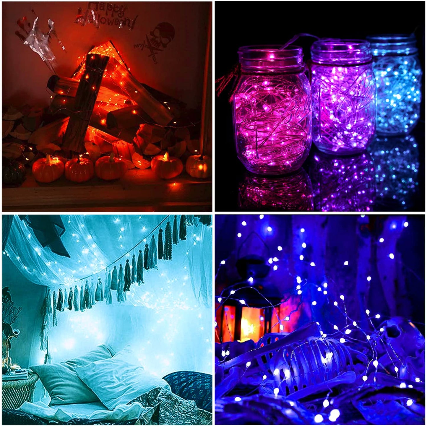 OMIKA LED Fairy Lights, 33FT 100 LEDs, Battery Operated, Waterproof, Multi-Color, Remote Control, Model GL-14083