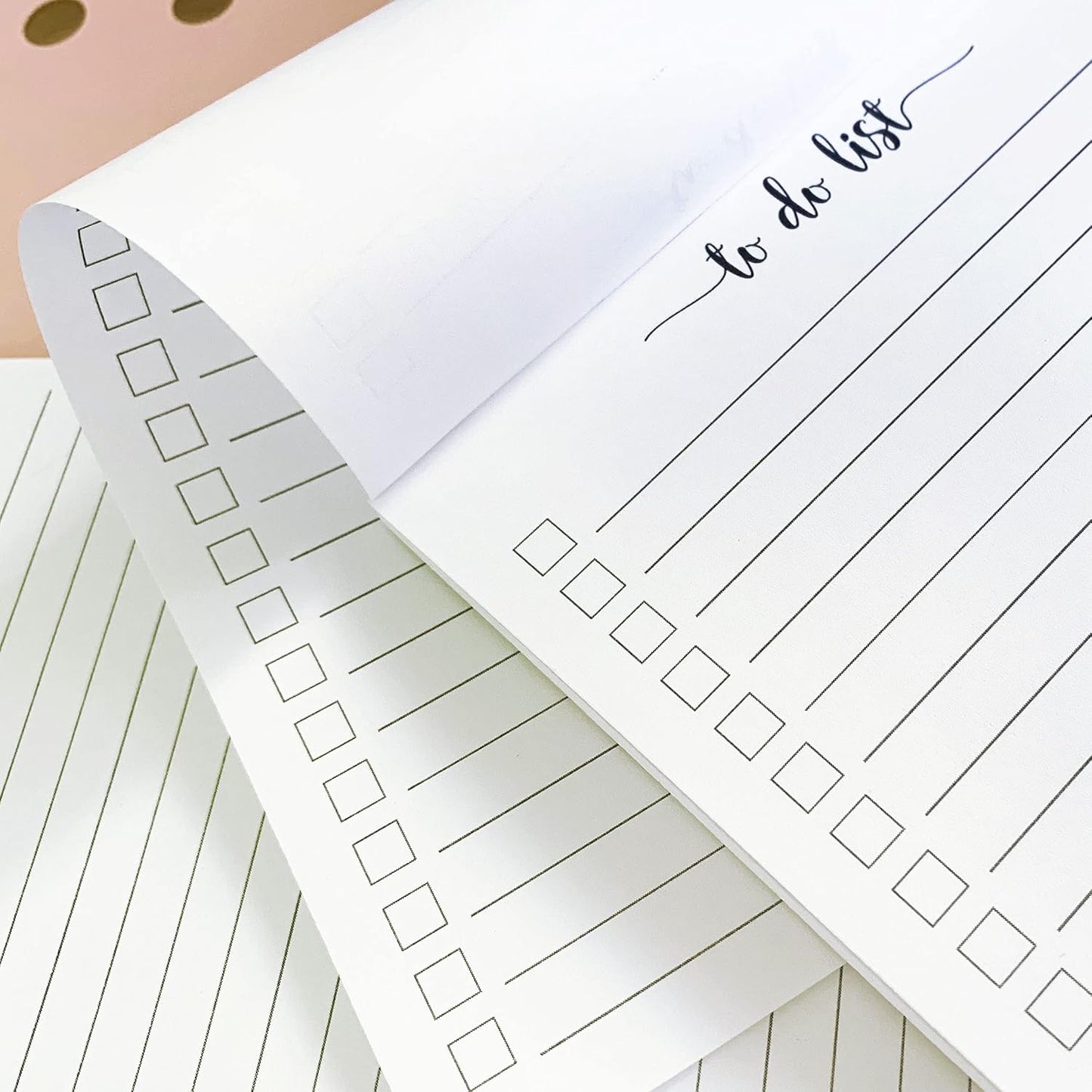 321Done To Do List Notepad - 50 Sheets (5.5" x 8.5") To-Do's Notepad Tear Off, Planning Memo Pad, Planner Checklist Organizing - Made in USA - Simple Script - Wide-Ruled