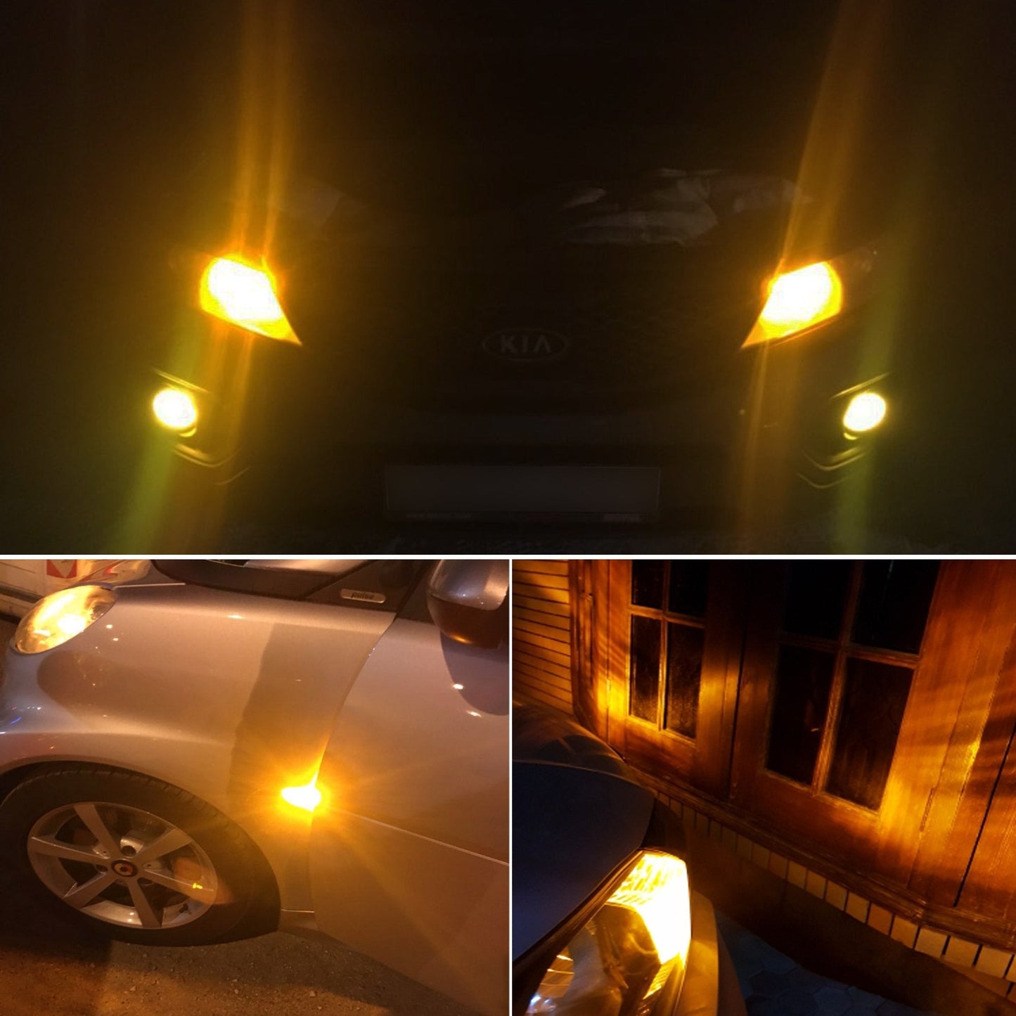 PHINLION T10 LED Bulbs 10 Pack, Amber Yellow, Super Bright for Car Interior Dome Map Side Marker Parking Lights