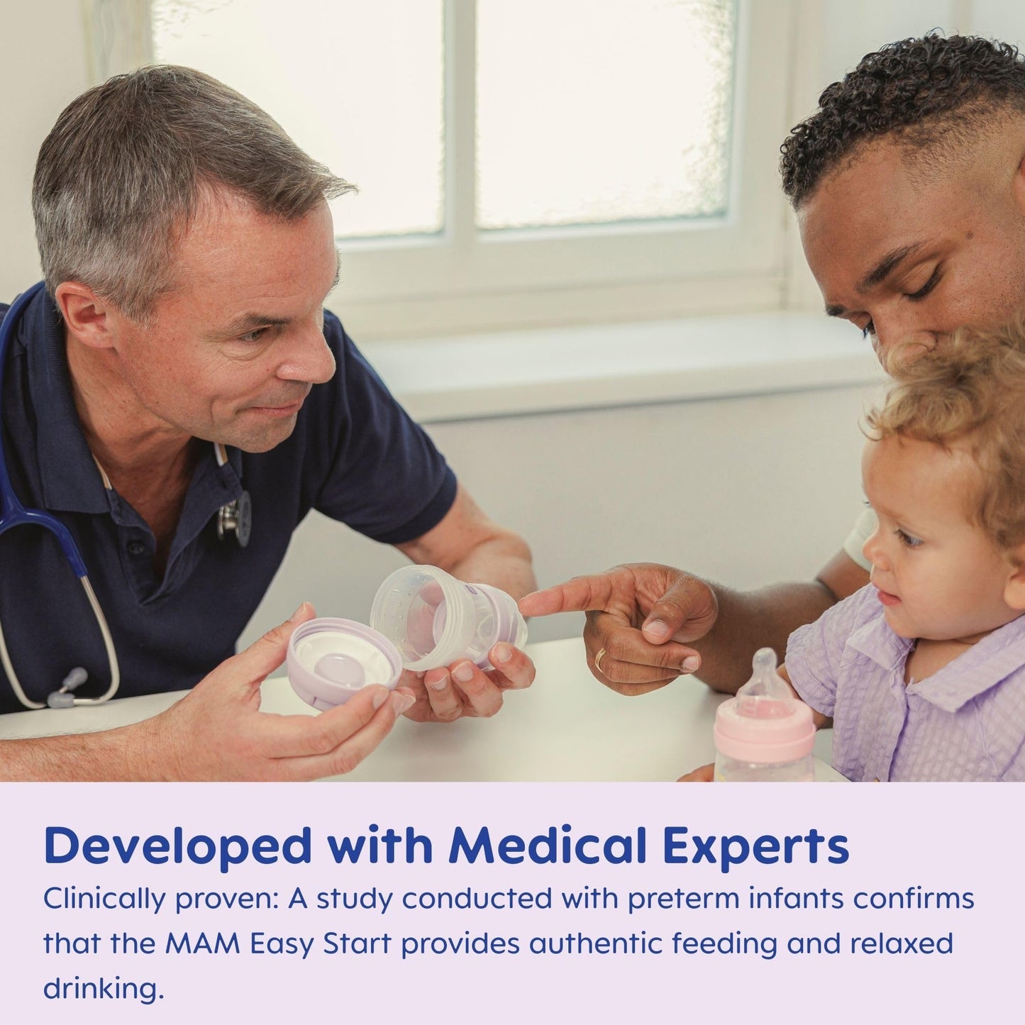 MAM 11oz Easy Start Anti-Colic Baby Bottles, Fast Flow, Breastfeeding-Like Silicone Nipple, Reduces Colic, Gas, & Reflux, Easy-to-Clean, BPA-Free, 4 Plus Months