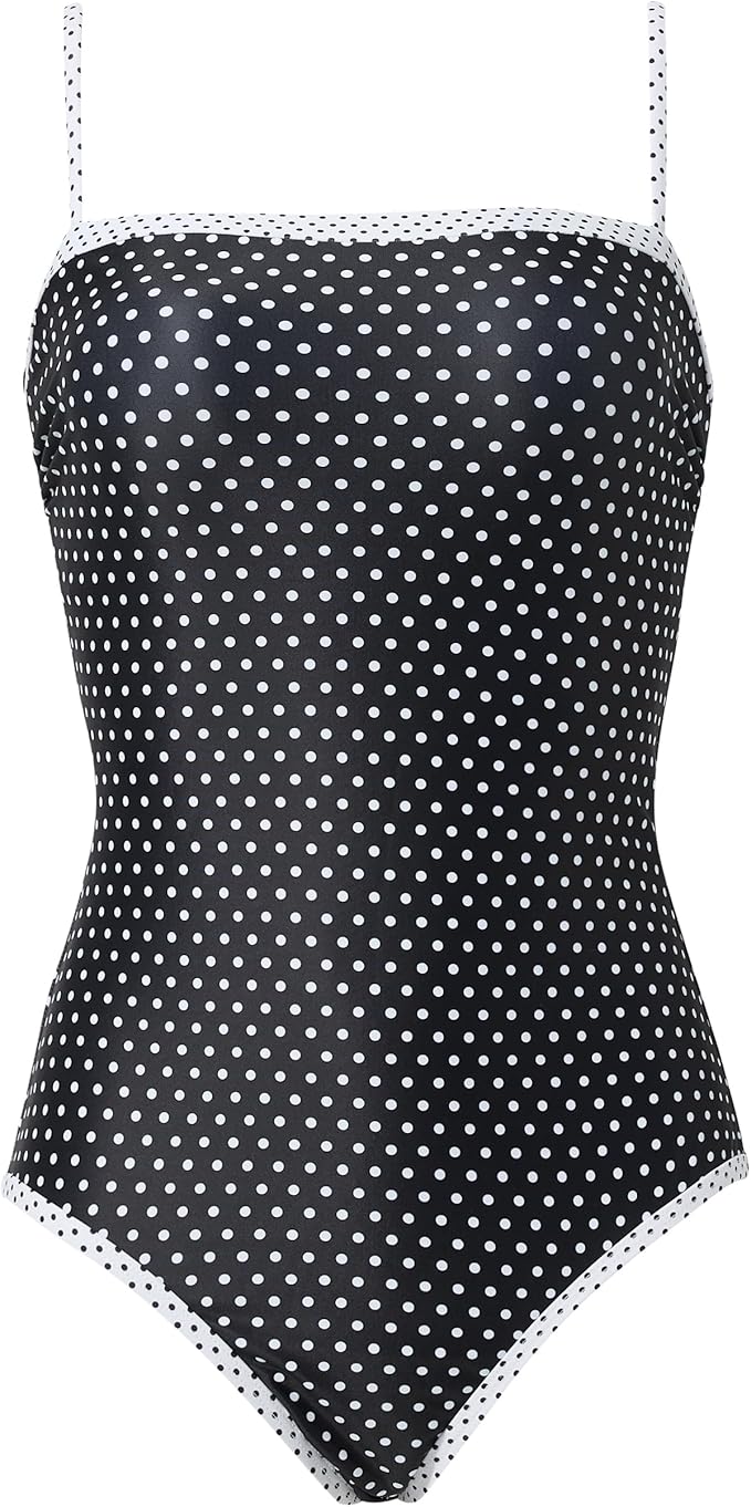SUUKSESS Women One Piece Tummy Control Swimsuit Sexy Color Block Bathing Suit