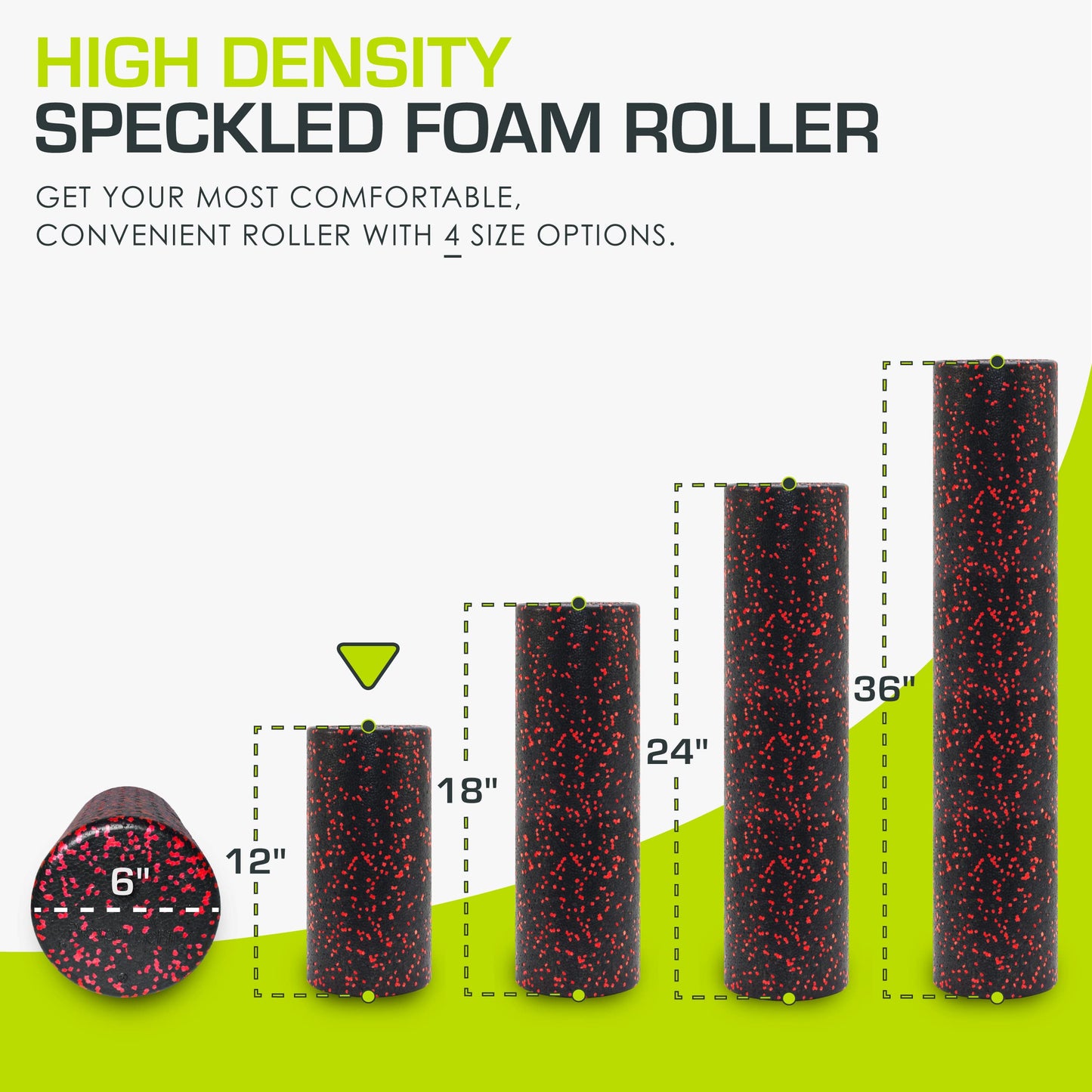 ProsourceFit High Density Foam Rollers long, Firm Full Body Athletic Massage Tool for Back Stretching, Yoga, Pilates, Post Workout Muscle Recuperation
