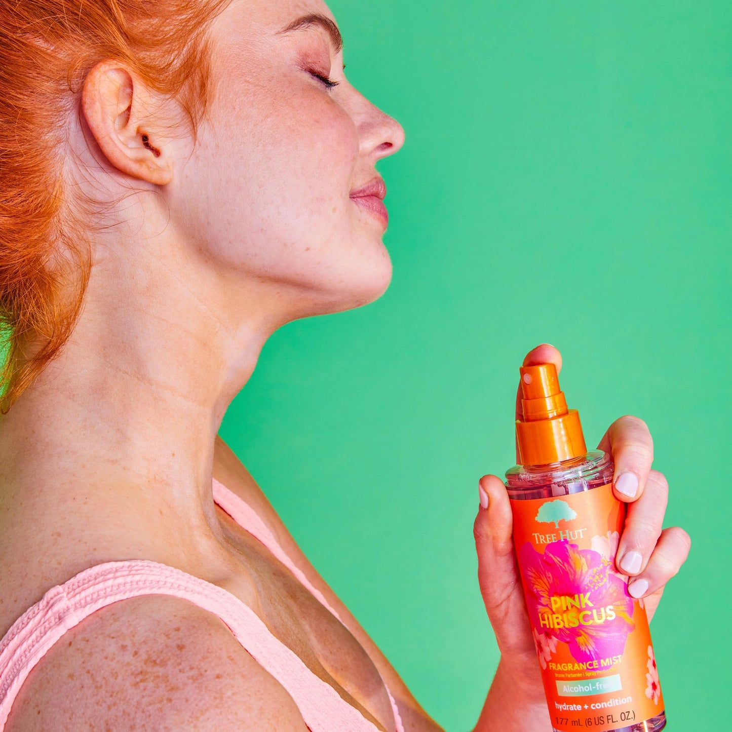 Tree Hut Pink Hibiscus Fragrance Mist, Spritz On for a Refreshed Feel or Layer with Your Favorite Scents, Versatile Body Spray, 6 fl oz.