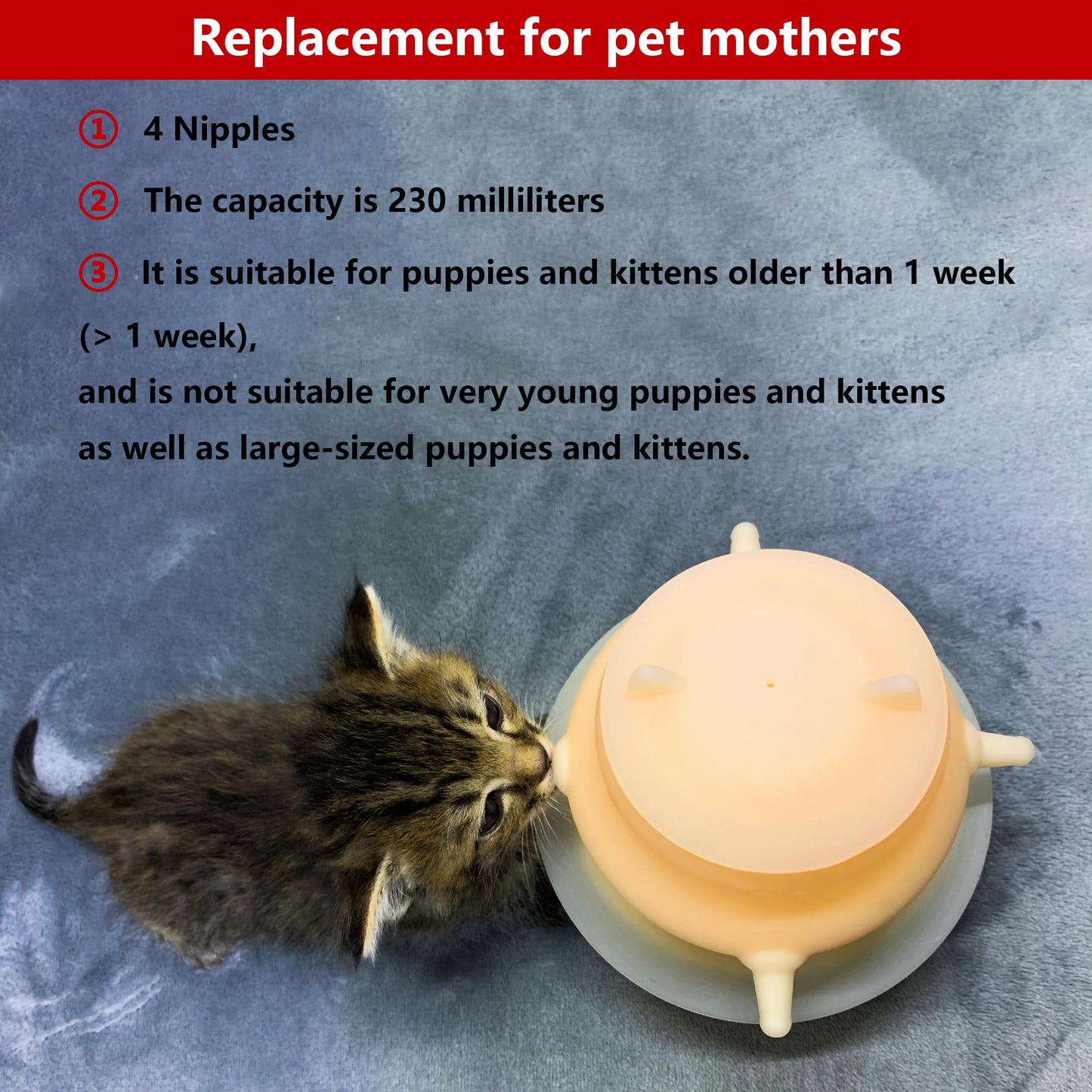 Puppy Bottle, Kitten Bottle, Multiple Puppy Kitten(Orange)