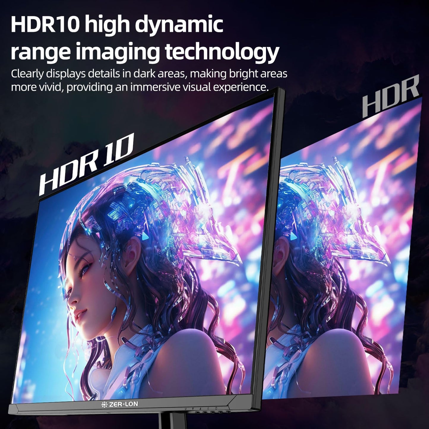 ZER-LON 32 Inch 4K UHD (3840 x 2160) Computer Monitor, IPS 60Hz Ultra-Clear Screen, 100% sRGB, Eye Saver/Flicker Free Mode, FreeSync, Built-in Speaker, HDMI2.0 x2, DP1.4 x2