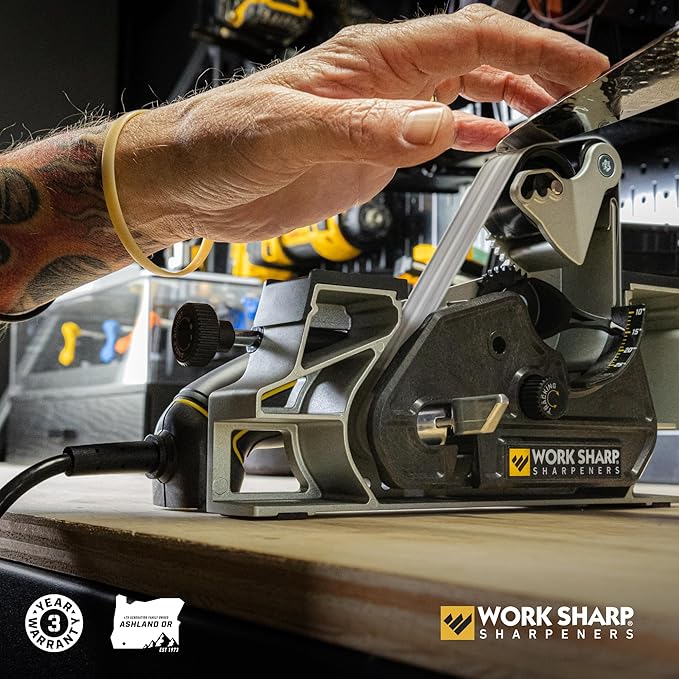 Work Sharp Ken Onion Edition Knife & Tool Sharpener Elite Gift Bundle with Guided Field Sharpener