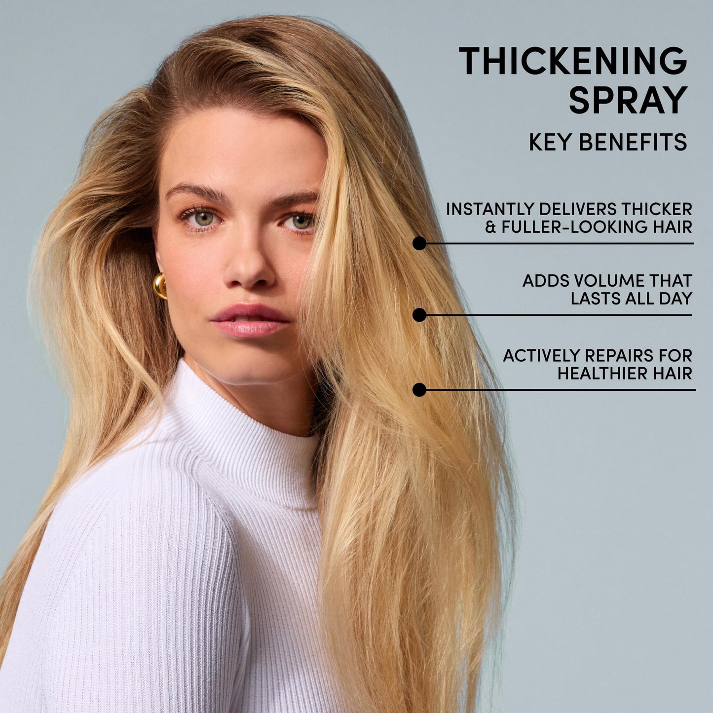 OUAI Hair Thickening Spray - Thickening & Volumizing Spray for Instantly Thicker, Fuller-Looking Hair - Protects, Strengthens &