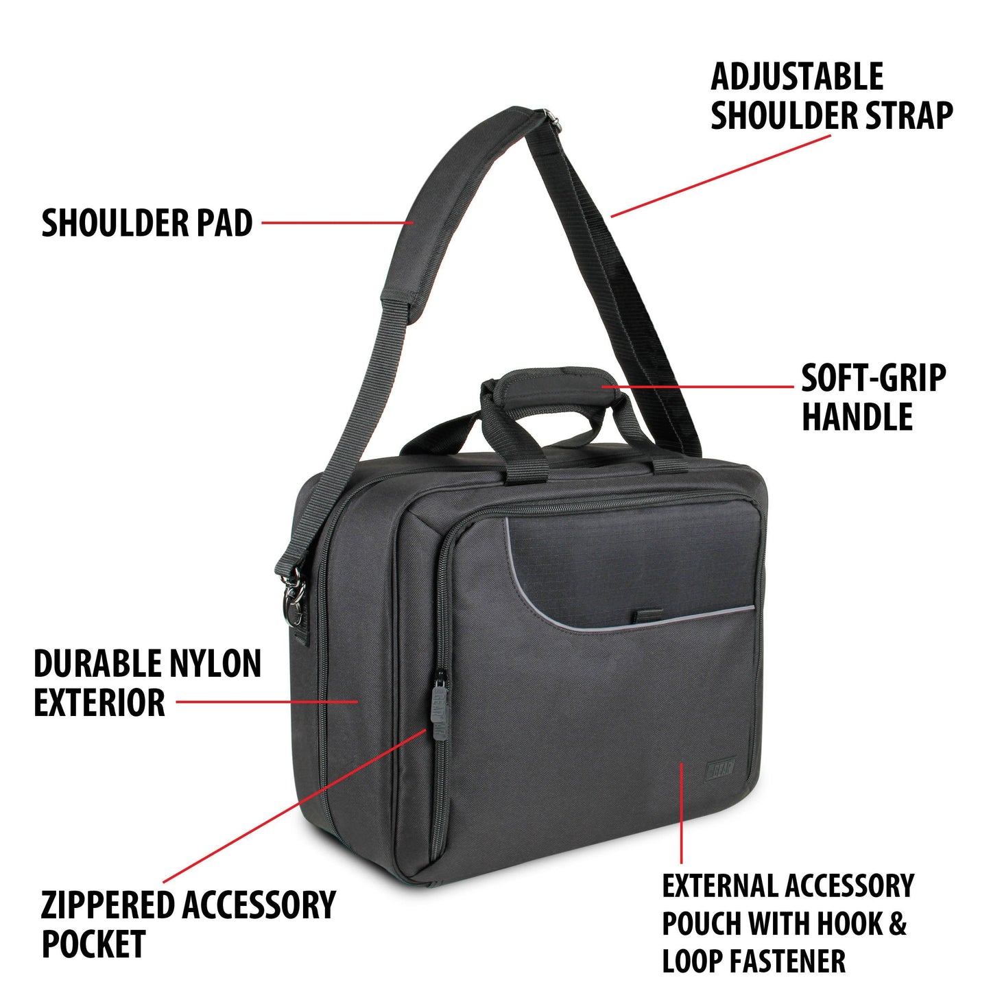 USA Gear CPAP Machine Travel Bag Carrying Case Compatible with XT Fit, AirStart 10/11 and Philips Dreamstation - Storage for Power Cables, Hose, Mask and More with Customizable Interior (Case Only)