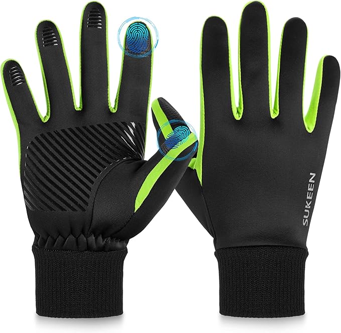Sukeen Winter Gloves Men Women Touchscreen Anti-Slip Sports Gloves Lightweight Cold Weather Warm Gloves for Running, Cycling