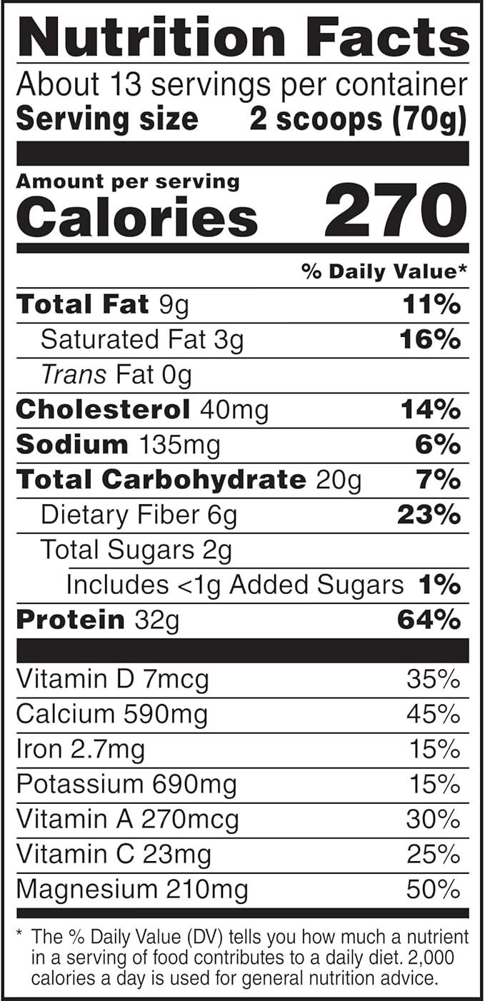 Muscle Milk Genuine Protein Powder, Chocolate, 1.93 Pounds, 12 Servings, 32g Protein, 2g Sugar, Calcium, Vitamins A, C & D, NSF Certified for Sport, Energizing Snack, Packaging May Vary
