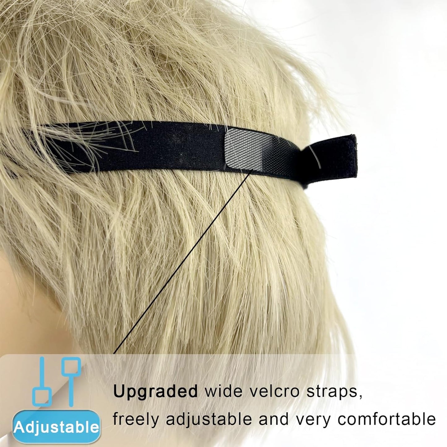 Eye Patches for Adults and Kids, 2 Pcs 3D Eye Patch Black Adjustable Medical Eyepatch for Lazy Eye Amblyopia Strabismus and After Surgery (Left Eye - Black, 1 Count (Pack of 2))