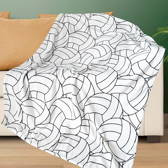 Niopos Volleyball Blanket Volleyball Gifts Girls Teens Boys Coach Team Gifts Senior Night Birthday Christmas Gifts Bedroom...