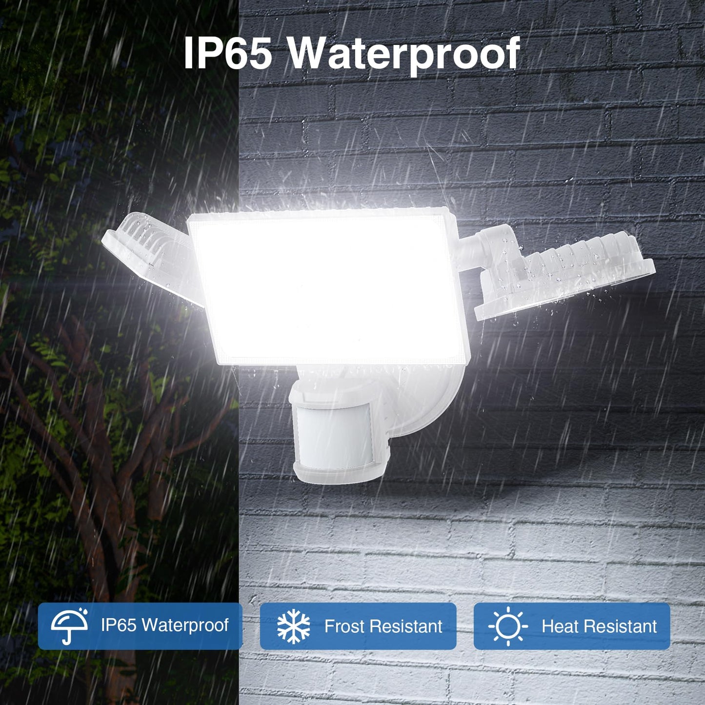150W Motion Sensor Lights Outdoor For Outside  15000Lm Led Flood Lights Outdoor Wired Dusk To Dawn  Exterior Security Floodlight Fixture Waterproof Ip65  Outdoor Lighting For House  Garage 2 Pack