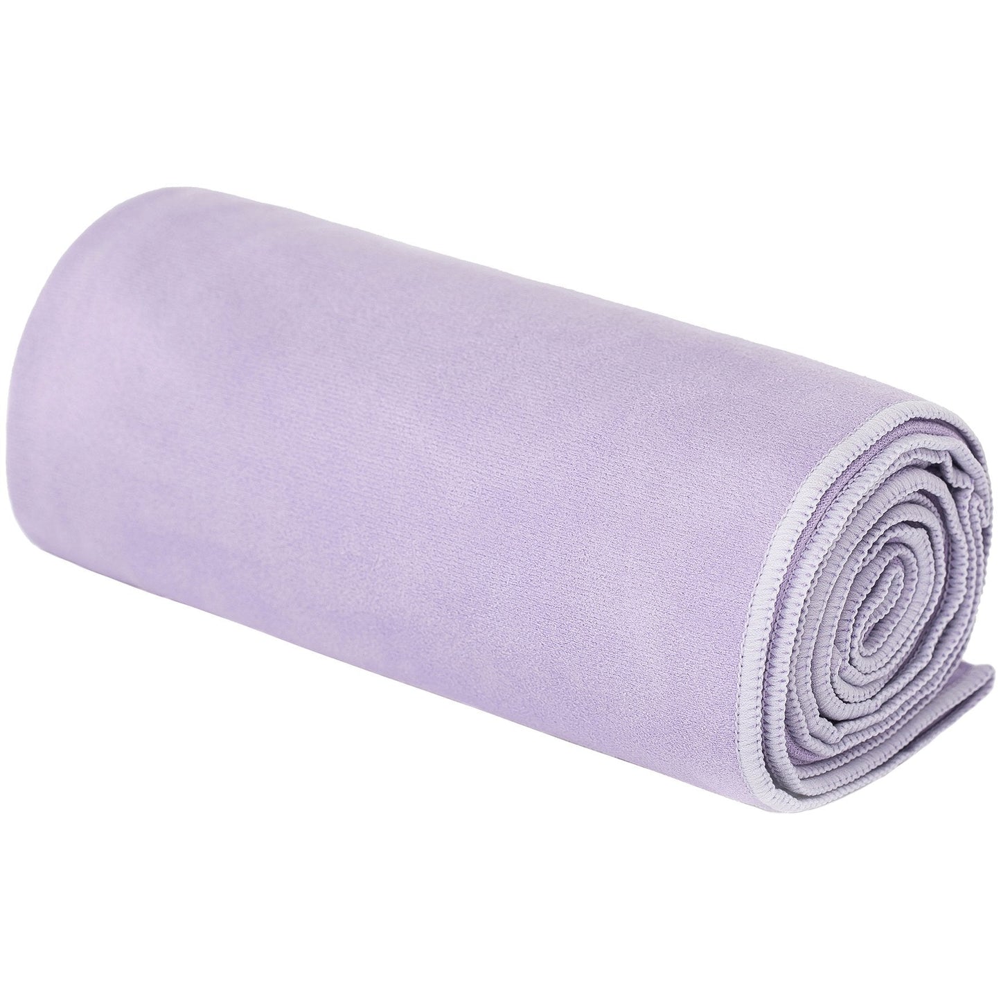 Shandali Hot Yoga GoSweat Microfiber Hand Towel in Super Absorbent Premium Violet Suede for Bikram, Pilates, Gym, and Outdoor Sports. 16 x 26.5 inches.