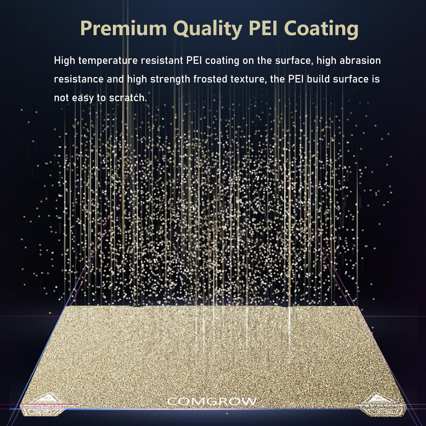 Ender 3 V3 KE PEI Spring Steel 235x235mm, Texture PEI Sheet Magnetic Flexible Heated Bed, Ender 3 V3 SE Build Plate for Creality K1C/K1/Ender 3 V3/Ender 3/Ender 3 Pro/Ender 3 V2/Ender 3 V2 Neo