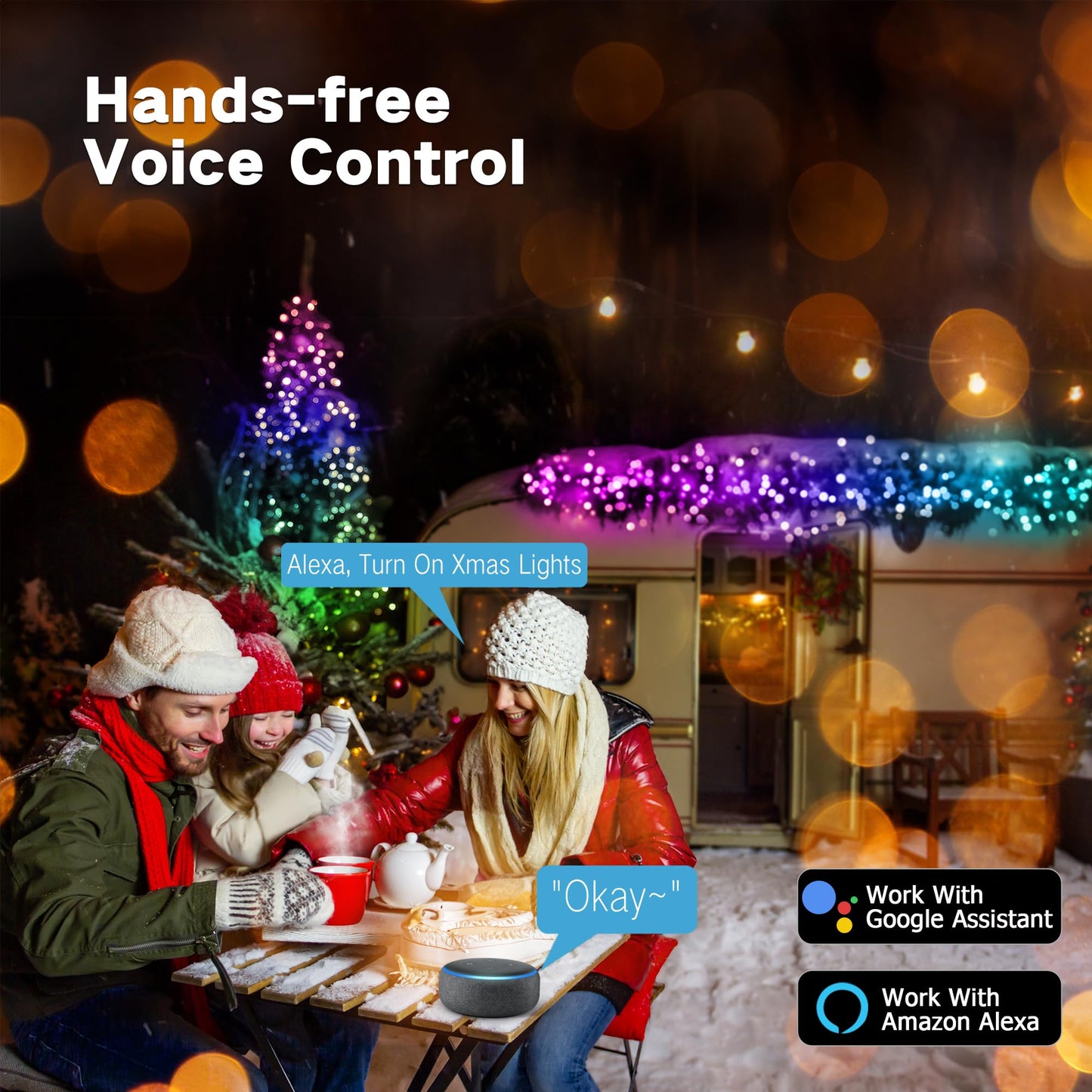 Brizled Pro Smart Christmas Lights, 200 Led Rgb Color Changing, 66Ft App Controlled, Works With Alexa & Google Home