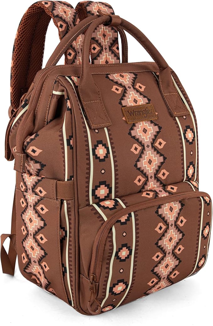 Montana West Wrangler Callie Diaper Bag Backpack with Stroller Straps Multifunction Baby Travel Bag WG2204-9110CM