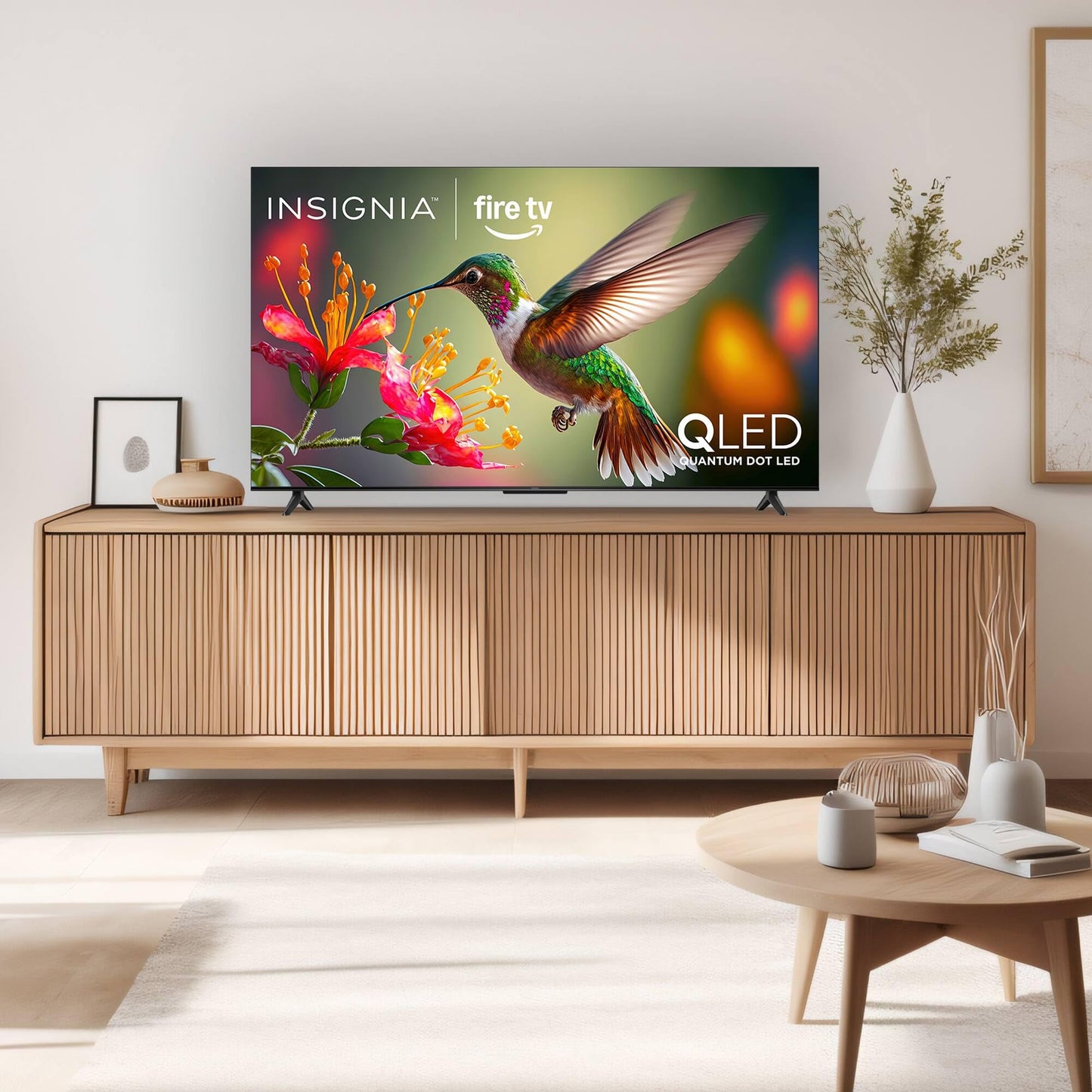INSIGNIA 55" Class QF Series LED 4K UHD QLED Smart Fire TV with Alexa Voice Remote (NS55-UQFL26)