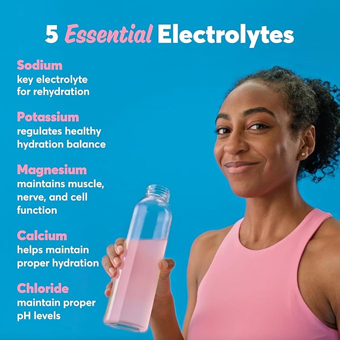 Nuun Sport Electrolyte Tablets with Magnesium, Calcium, Potassium, Chloride & Sodium, Gluten Free & Vegan, Fruit Punch, 4 Pack (40 Servings Total)