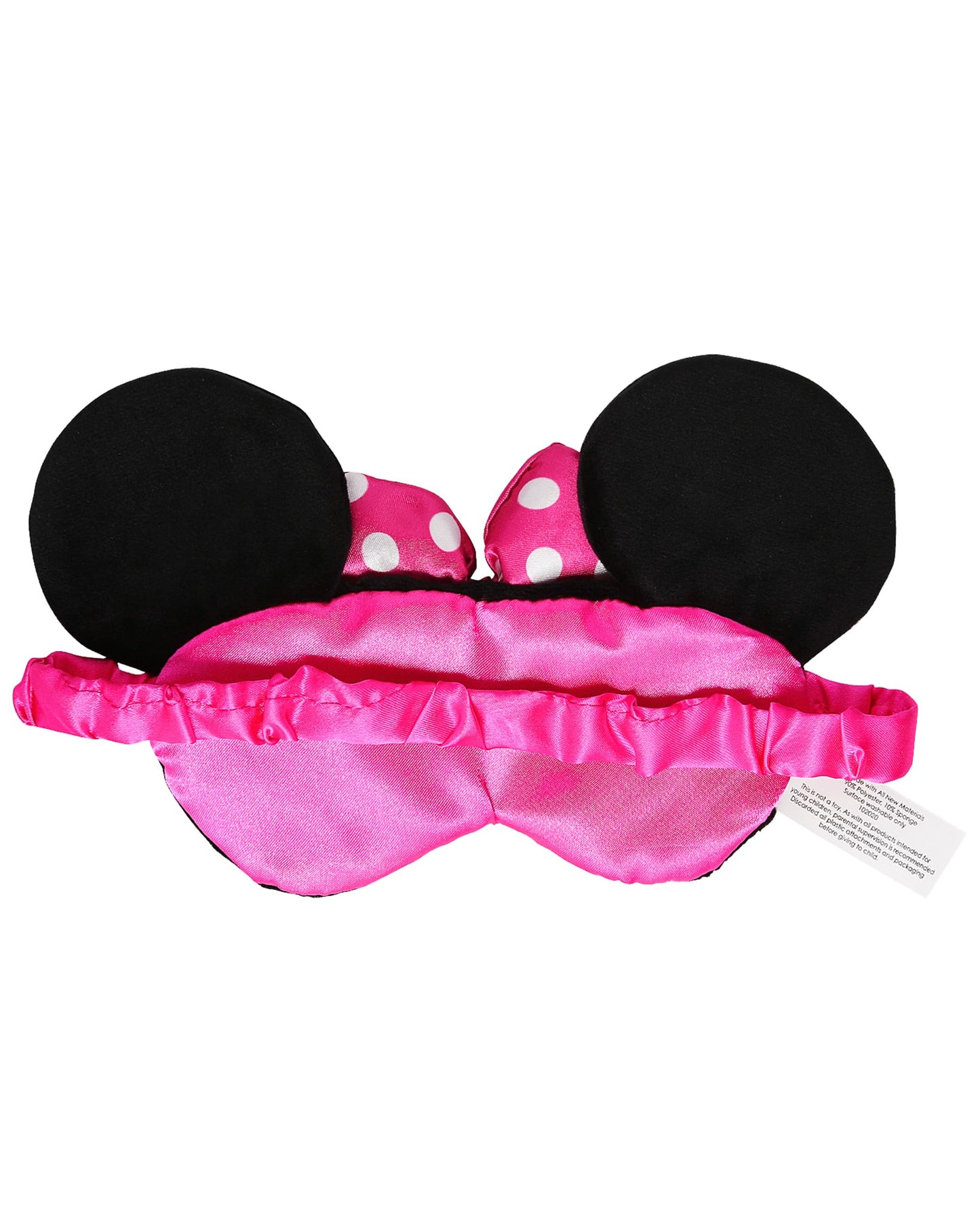 Minnie Mouse Sleep Mask for Official License, Minnie Eye Mask for Sleeping with Ears and 3D Bow